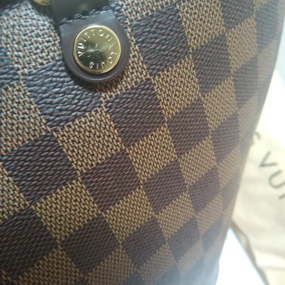 Authentic Louis Vuitton Sienna Damier Ebene MM Crossbody Bag with Strap - Picture 5 of 14